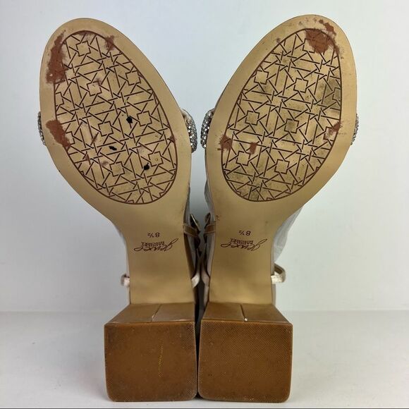 JEWEL BADGLEY MISCHKA- Women's Earlene Block Heel Evening Sandal - Picture 13 of 14